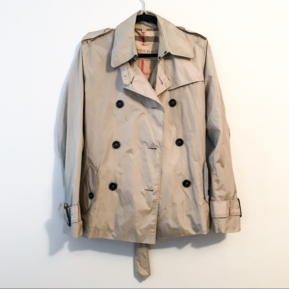 Burberry Beige Double-Breasted Trench Coat